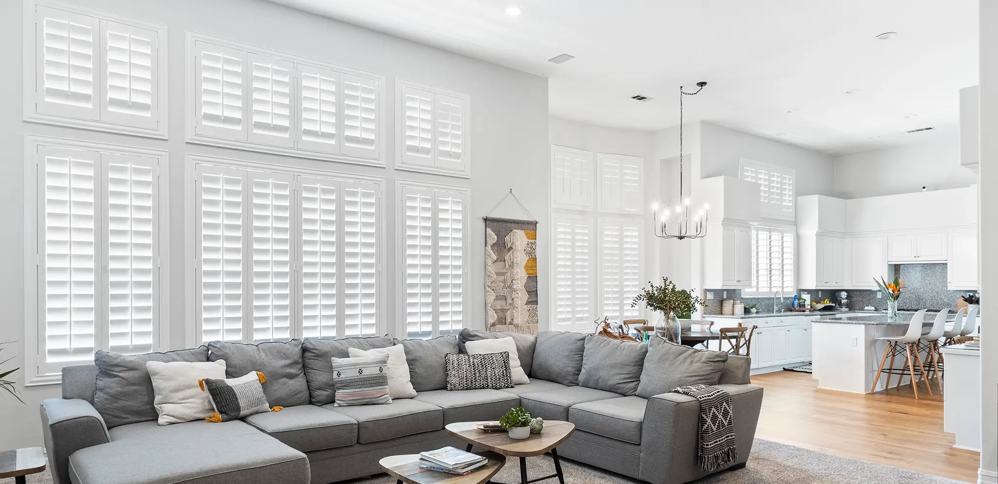 Shutters in a Cleveland living room