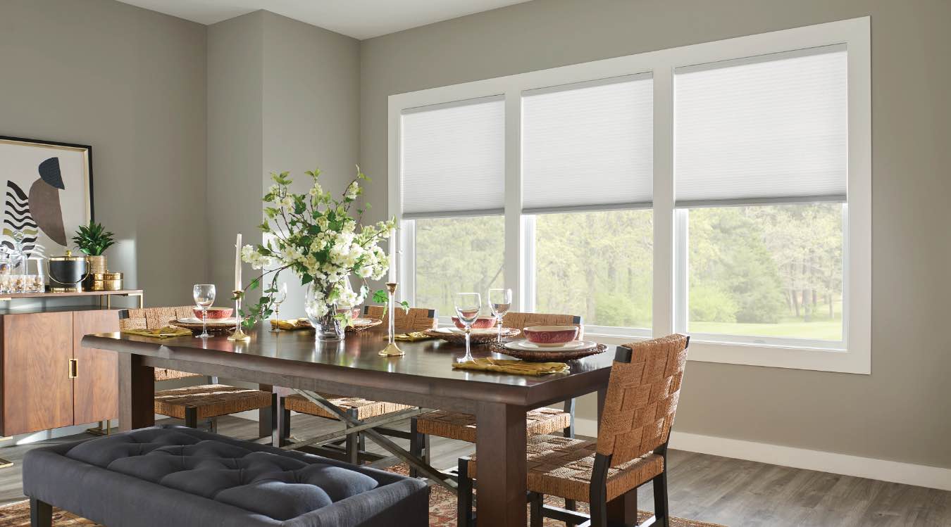 Cell shades in Cleveland kitchen