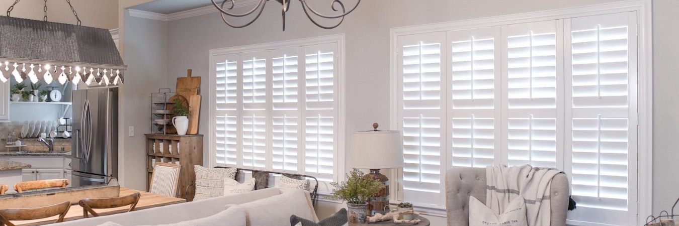 Interior shutters in Cuyahoga Falls kitchen