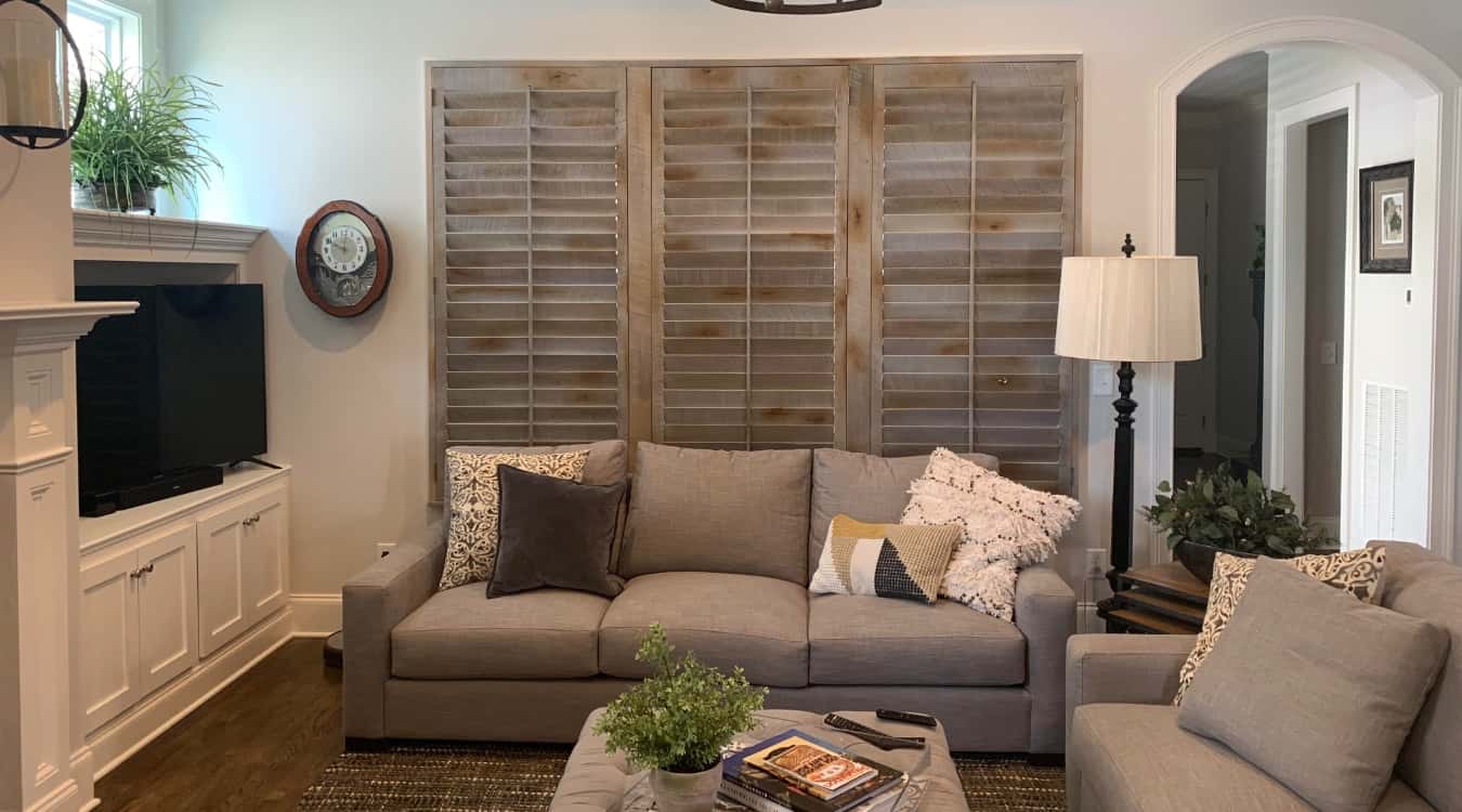 Reclaimed wood shutters in Cleveland