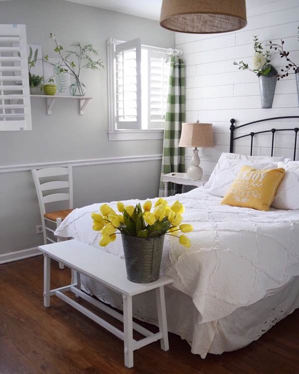 Cleveland cottage bedroom shutters