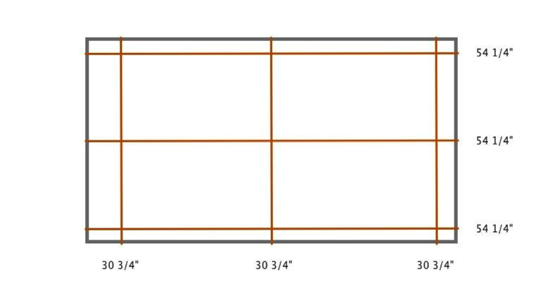 Cleveland plantation shutter measurement diagram