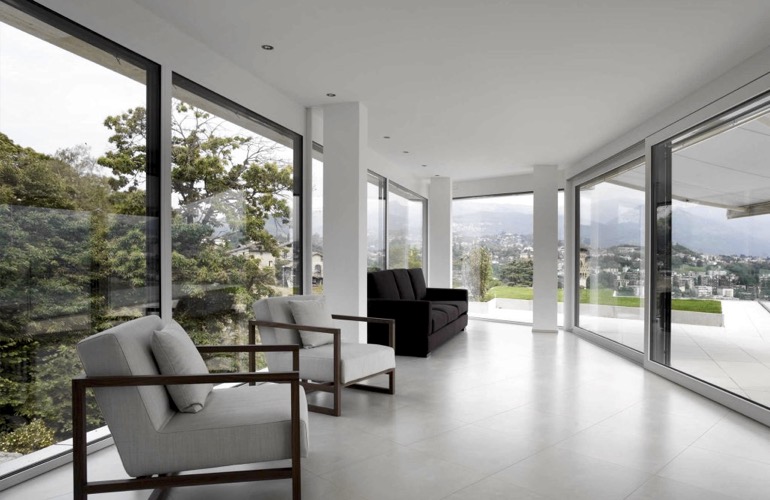 Window Film For A Contemporary Room In Cleveland Contemporary room with window film
